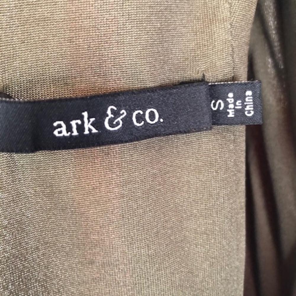 ARK & CO fun A-line dress w/faux leather skirt S - Picture 5 of 8
